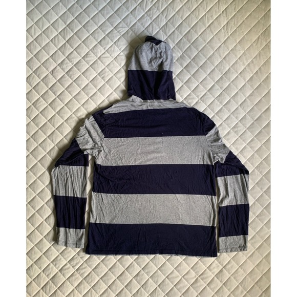 Y2K Polo Ralph Lauren Graphic Bear Long Sleeve Hoodie T Sz M preppy Streetwear - Picture 2 of 4